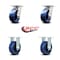 Service Caster 5 Inch Kingpinless Solid Poly Wheel Swivel Caster Swivel 2 Rigid SCC, 2PK SCC-KP30S520-SPUR-2-R-2 - alternate 6